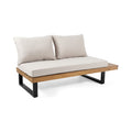 Sebastian 4 Piece Sofa Set, Beige Beige Acacia Wood