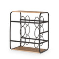 WINE RACK black+natural-waterproof fabric