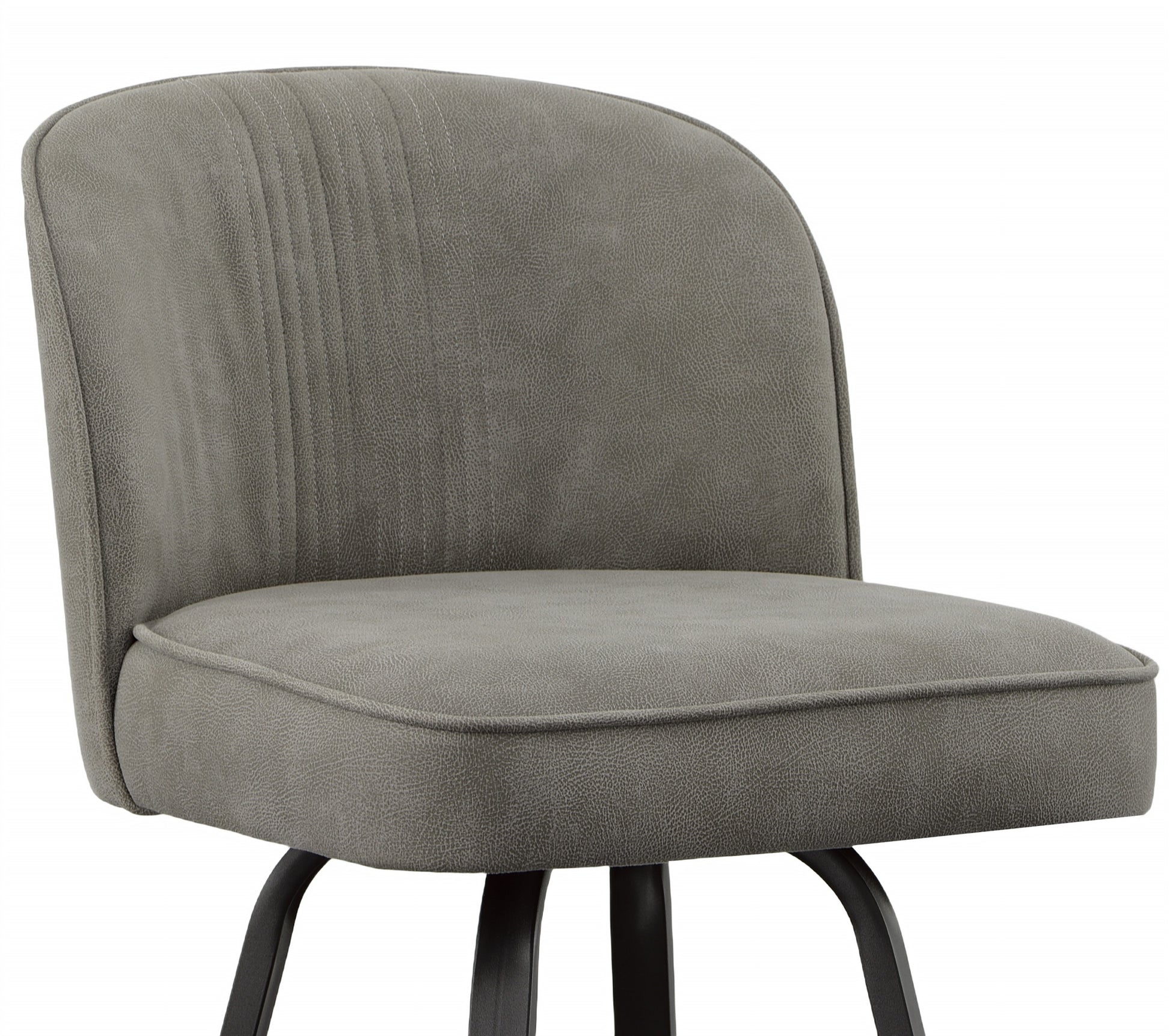 Anaheim Swivel Bar Chair Dark Gray Dark Gray Wood