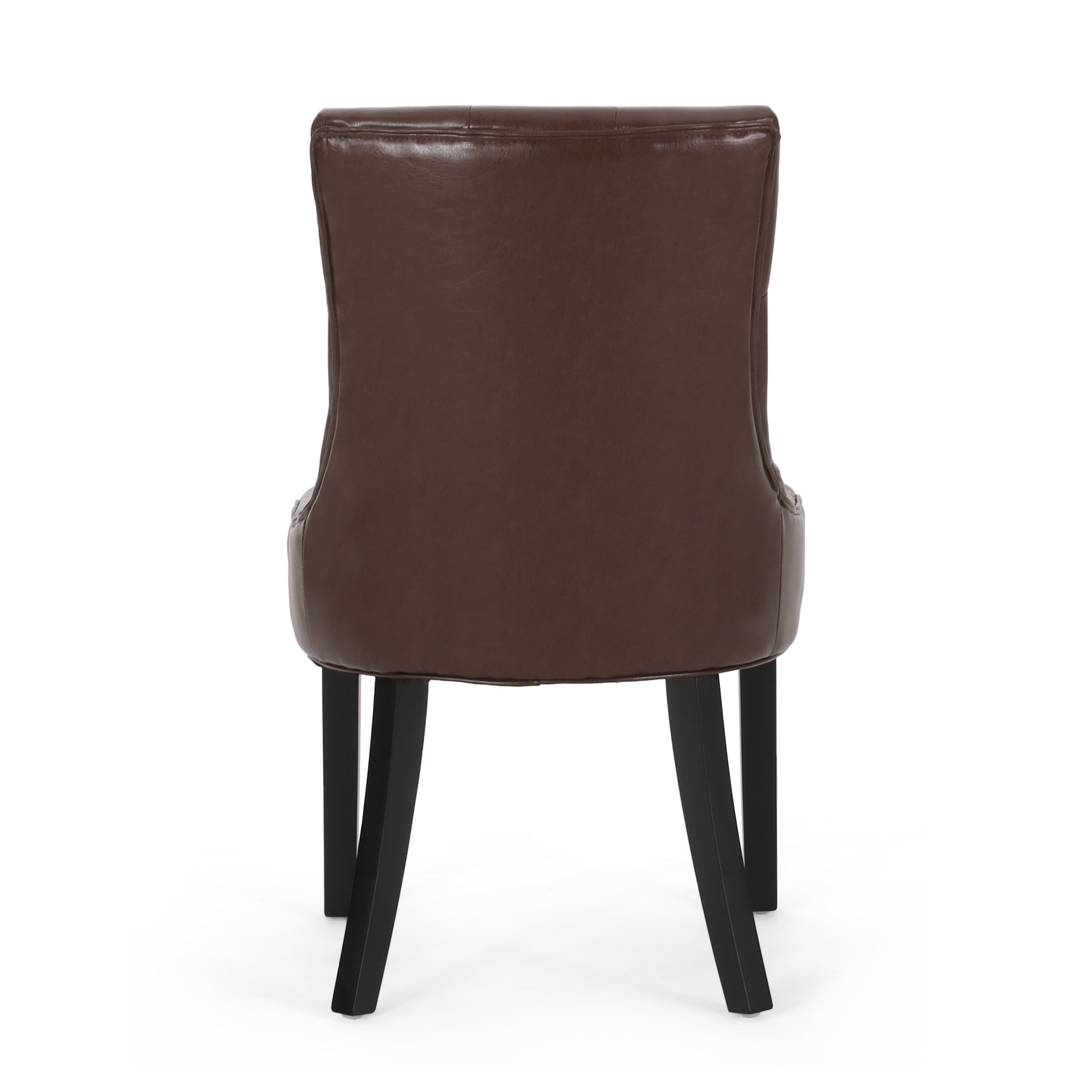 Cheney Dining Chair Kd Mp2 Set Of 2 Dark Brown Pu