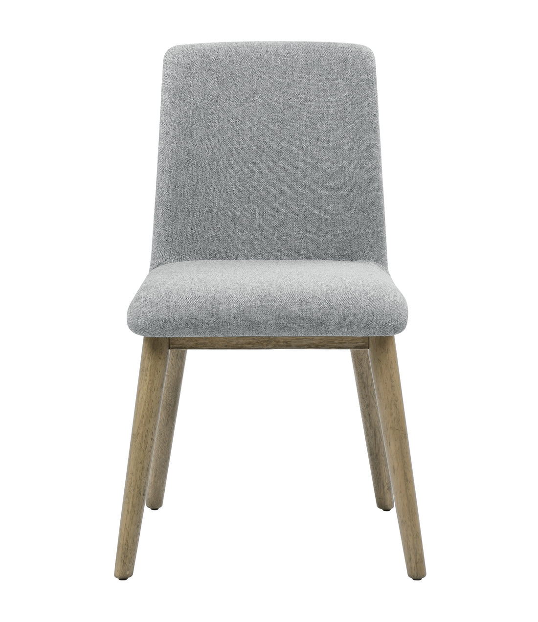 Vida Polyester Side Chair Set Of 2 Gray Dark Gray Wood