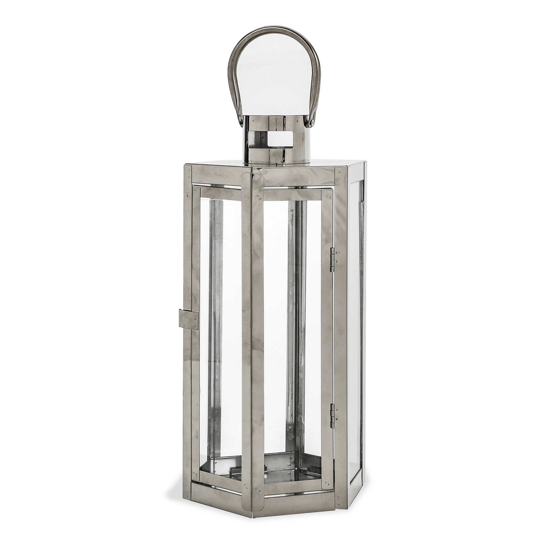 Frank 16"H Stainless Steel Lantern Silver Stainless Steel