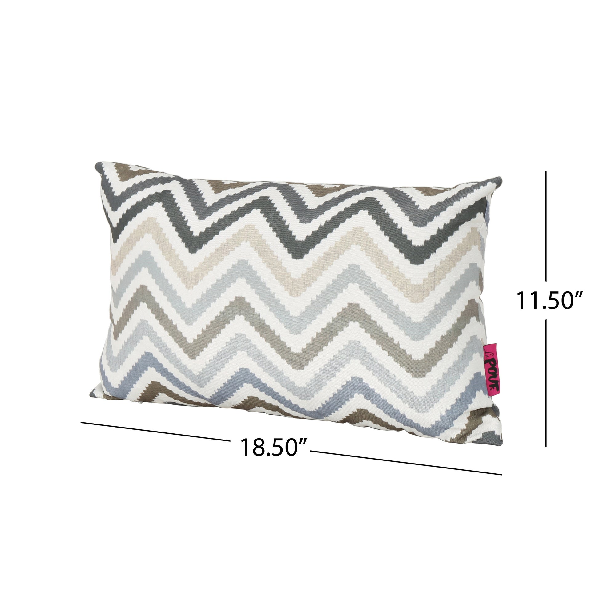 Kimpton Rectangular Pillow - Grey Fabric