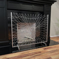 Jandra Decorative Fireplace Screen Silver Iron