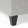 Guernsey Ottoman Light Grey Fabric