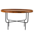 Marisdale Round Coffee Table Natural Iron