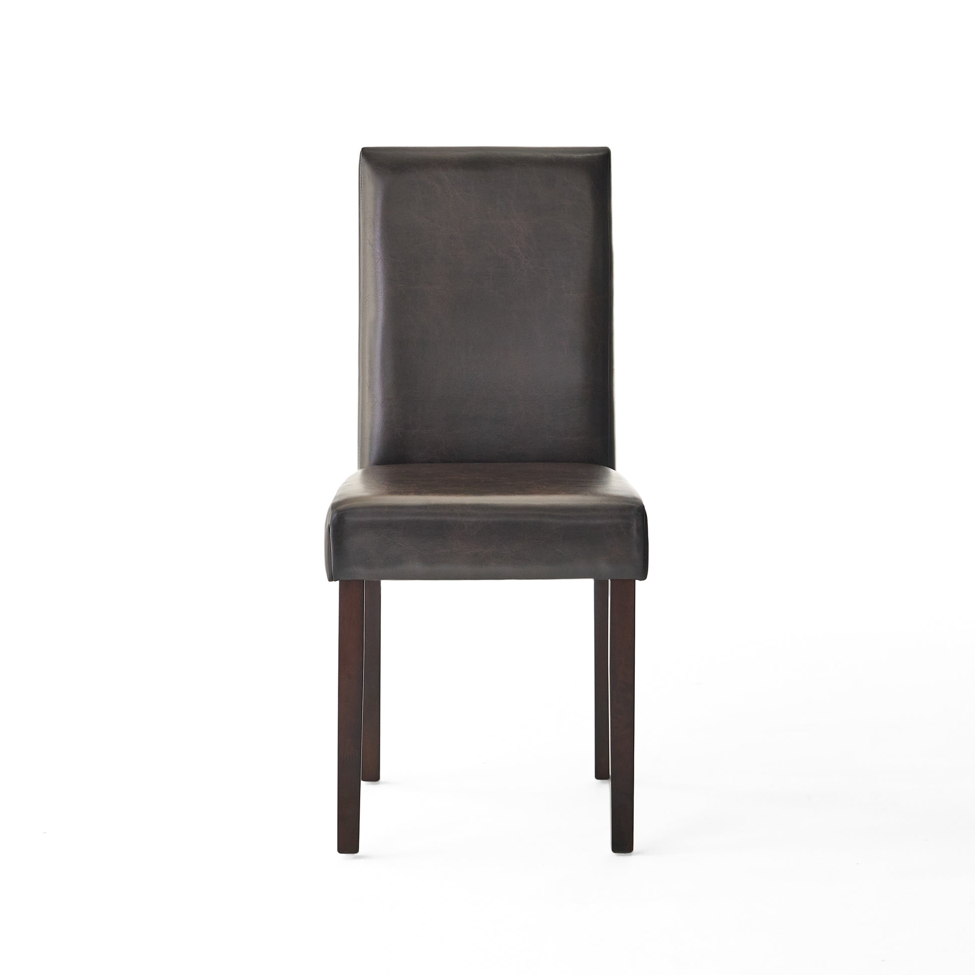 Ryan Kd Dining Chair - Brown Leather