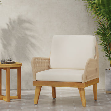 Annisa Club Chair Teak Acacia Wood