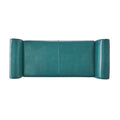 Hayes Armed Storage Bench Teal Pu