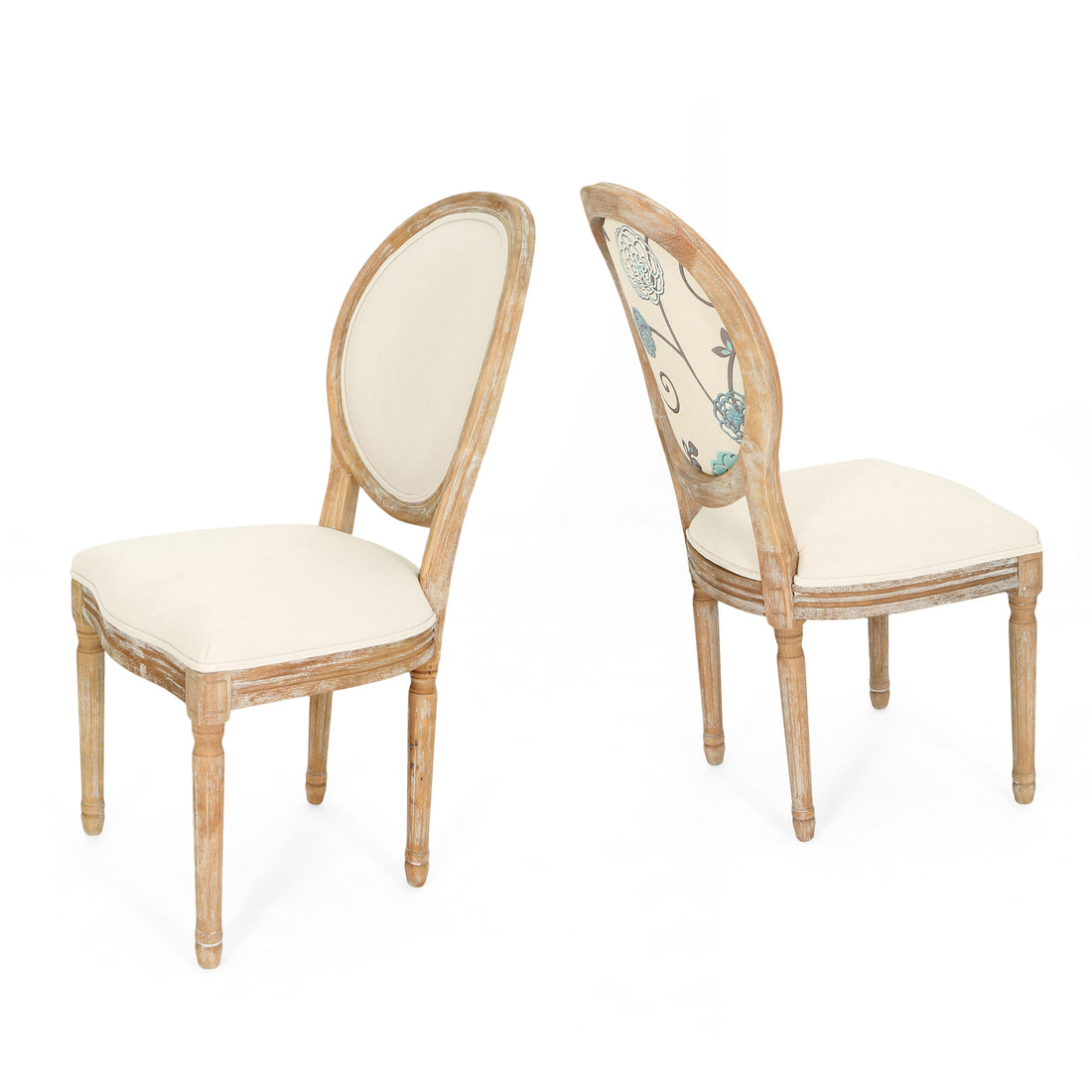 Kd Dining Chair Set Of 2 Beige Fabric