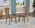 Riverdale Side Chair Set Of 2 Driftwood Dark Brown Wood