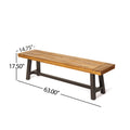 Carlisle Benches, Sandblasted Brown Rustic Metal