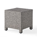 Puerta Accent Table Black Pe Rattan Iron