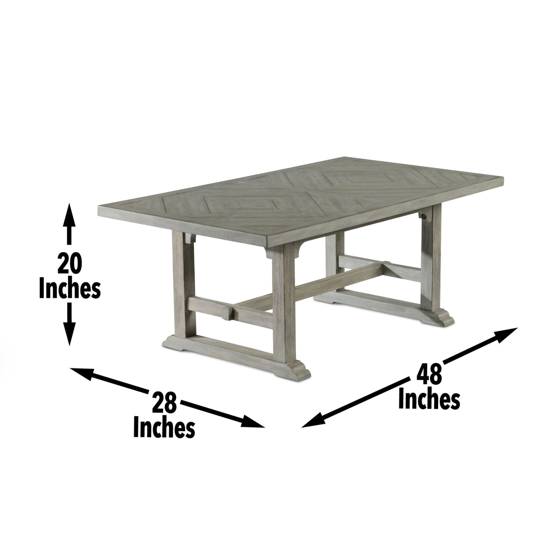 Whitford Coffee Table Gray Gray Wood