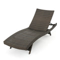 Salem Pe Wicker Chaise Lounge Mocha Rattan