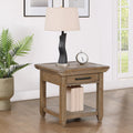 Riverdale End Table Brown Brown Wood