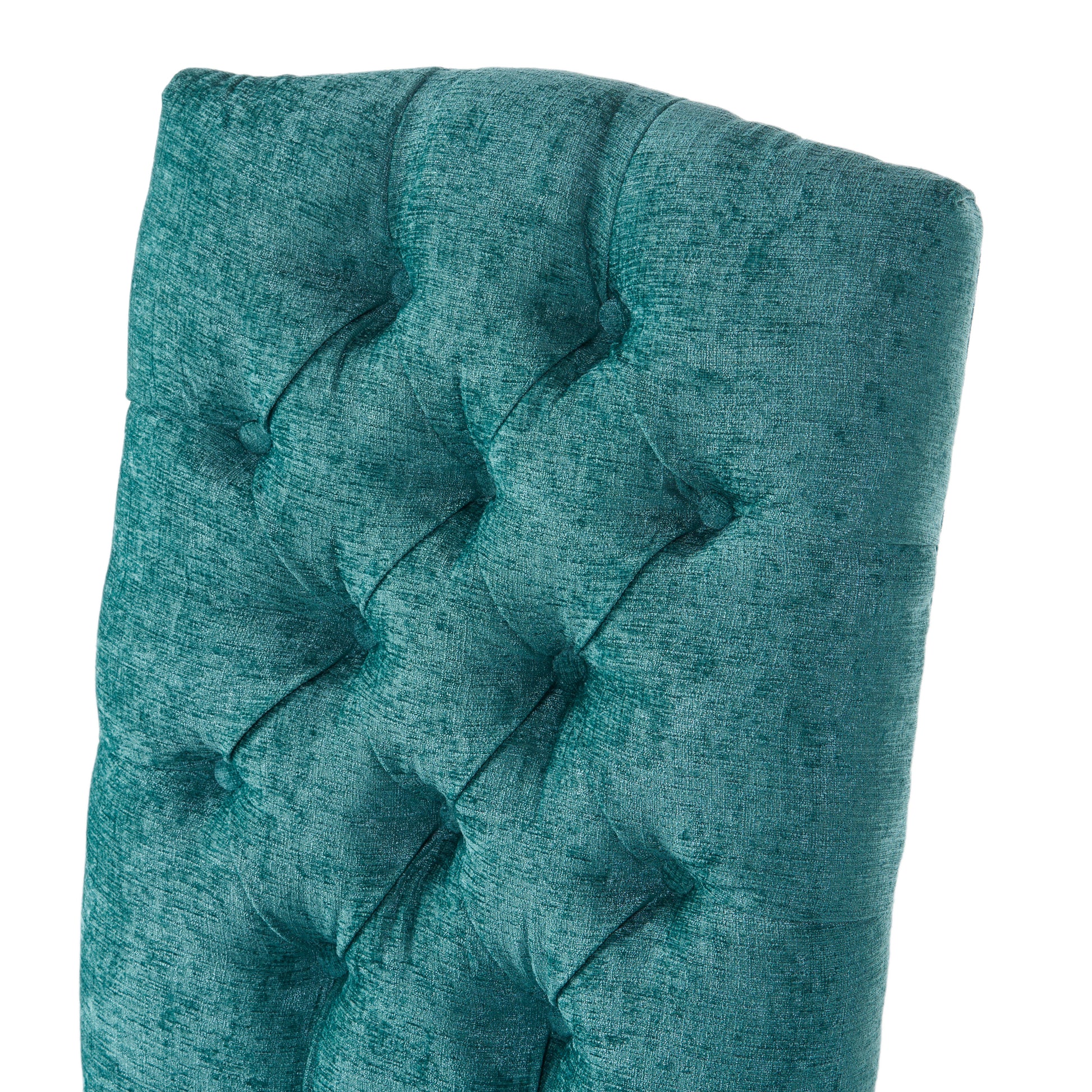 Harriet Kd Tufted Dining Chairs Mp2 Set Of 2 Green Fabric