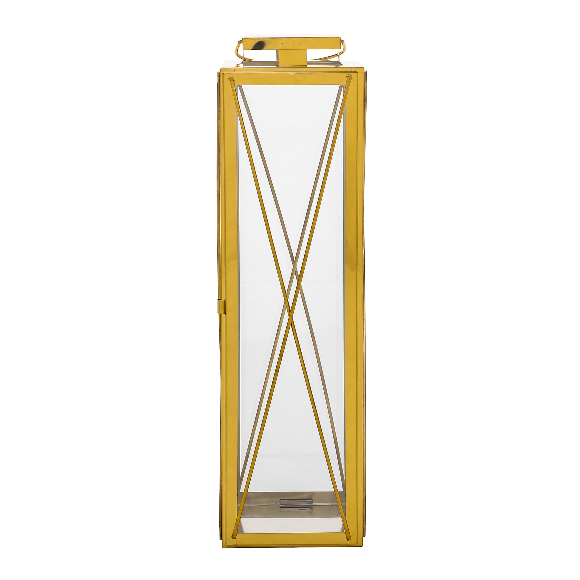 Deborah 22"H Stainless Steel Lantern Gold Stainless Steel