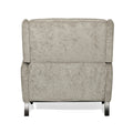 Oversized Textured Fabric Pushback Recliner Dark Beige And Dark Brown Beige Fabric