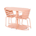 Santa Monica Bistro Set Coral Iron