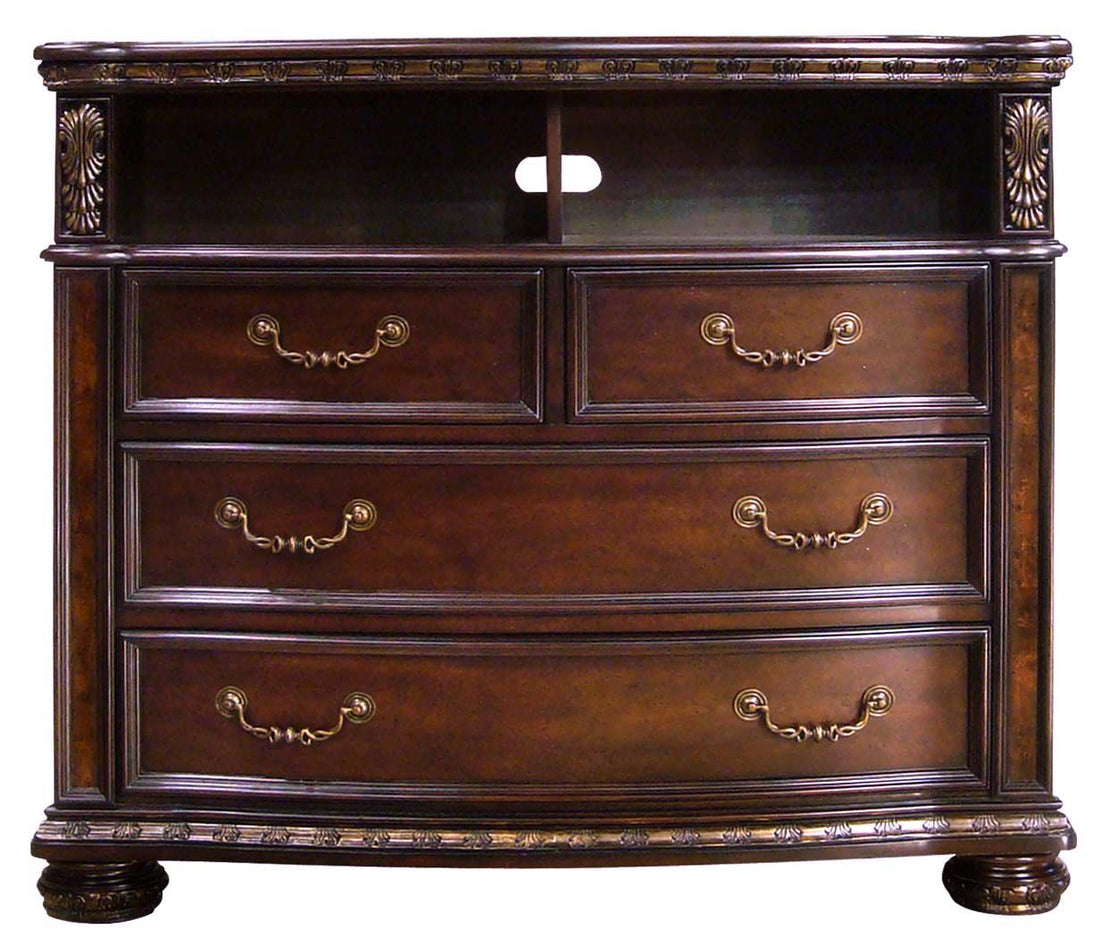 Monte Carlo Media Chest Dark Brown Dark Brown Wood