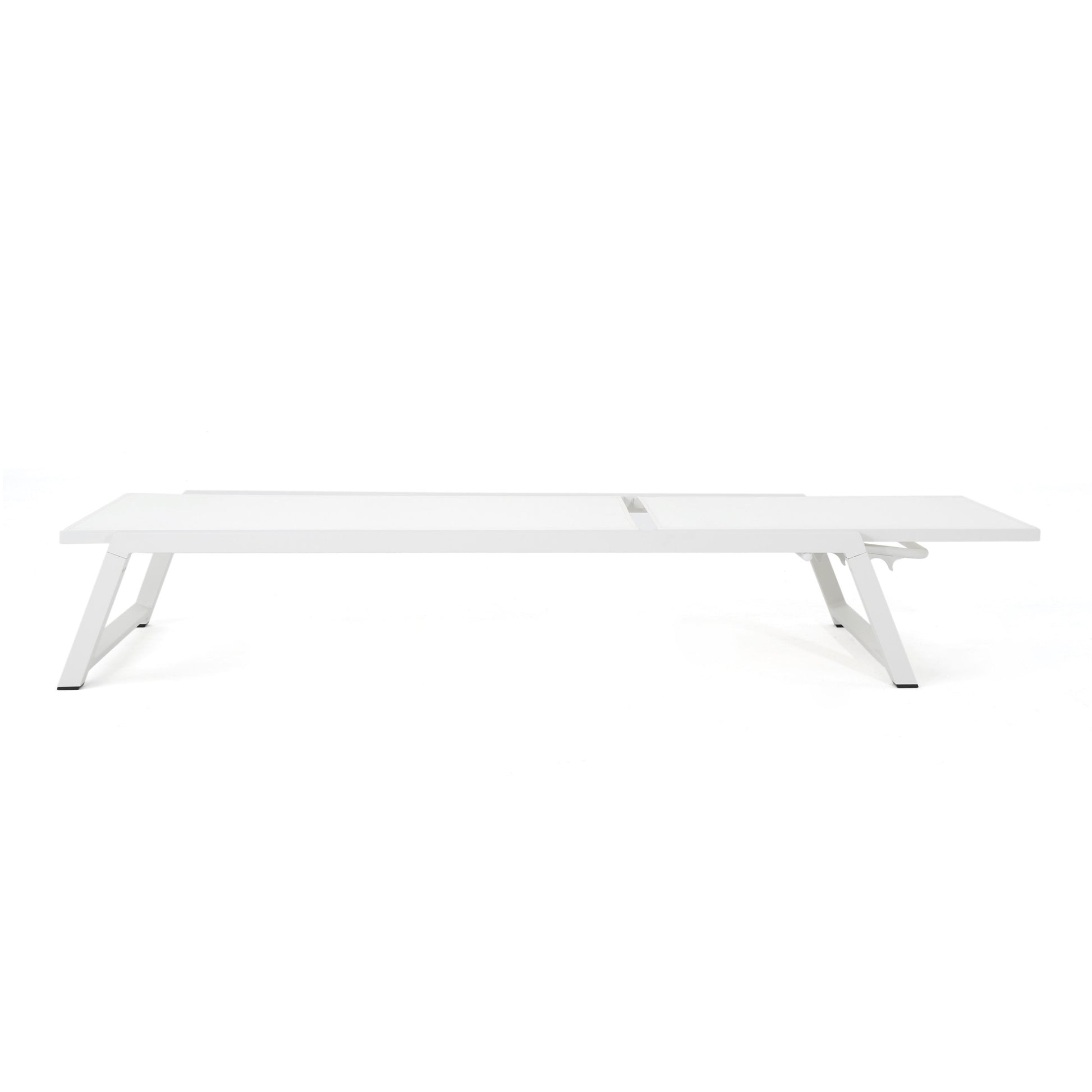 Myers Chaise Lounge Mp1 White Metal Mesh