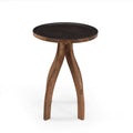 End Table Wood Wood Synthetic Wood