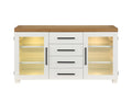 Magnolia Server White - White Wood