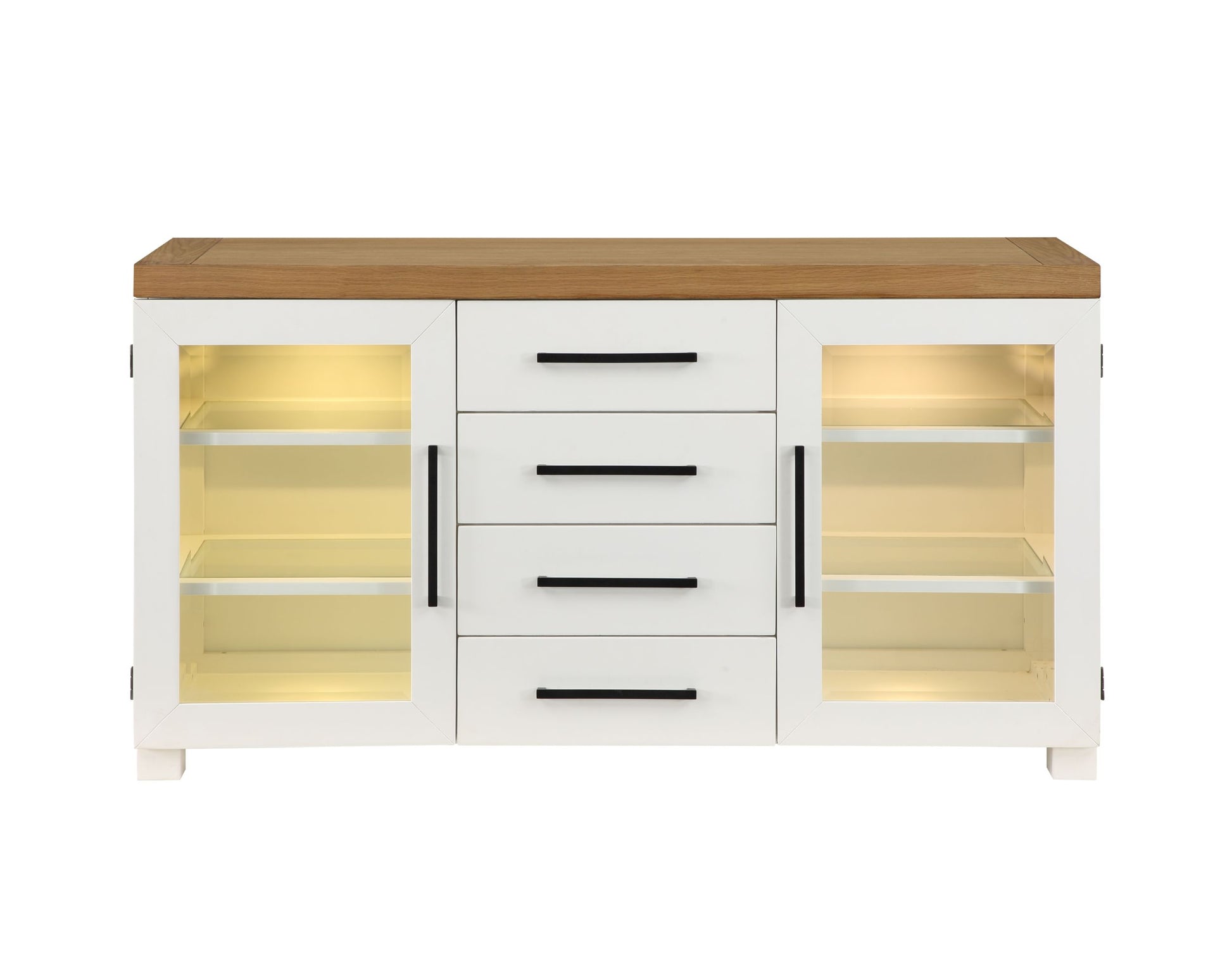 Magnolia Server White - White Wood