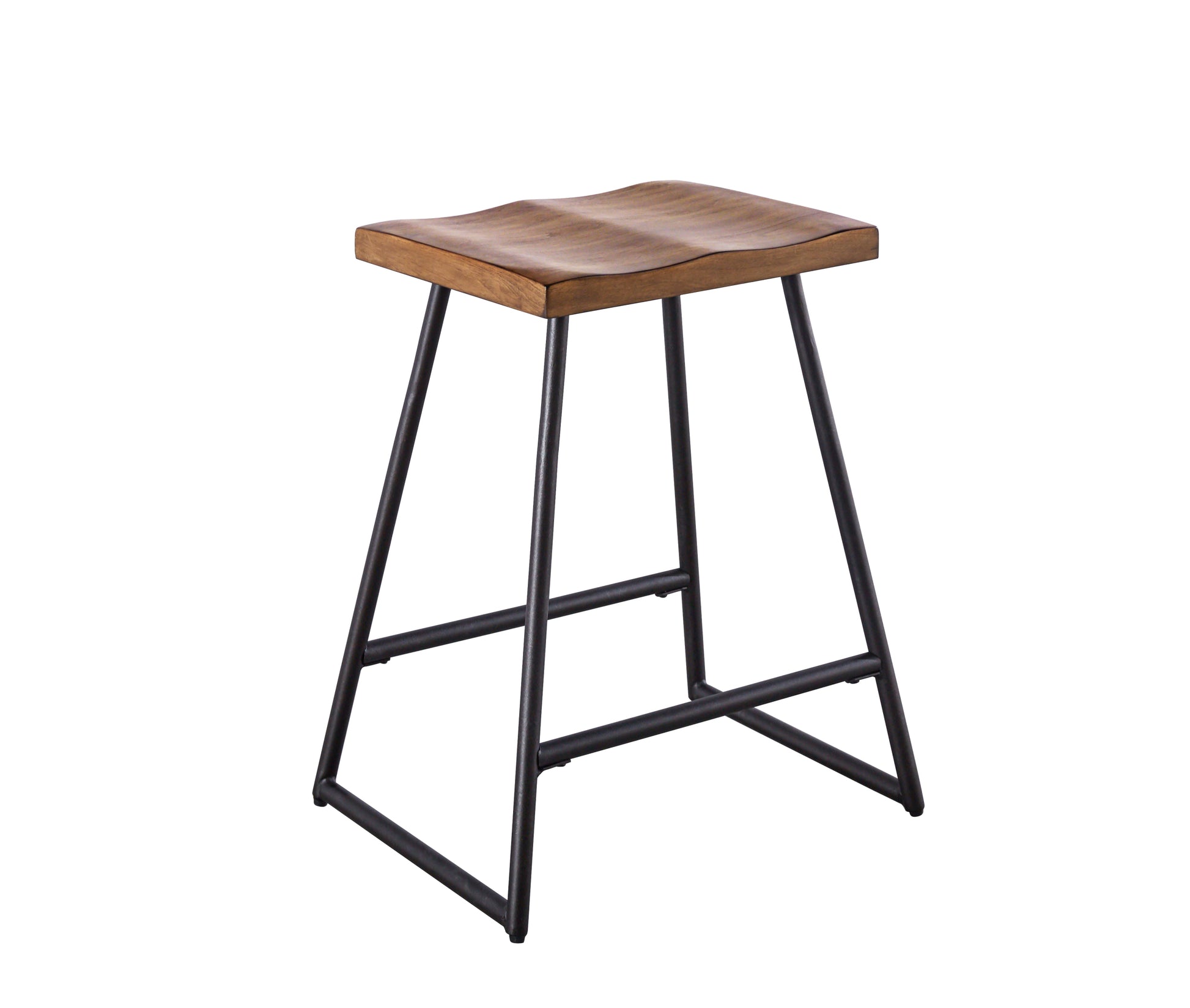 Landon Counter Stool Set Of 2 Light Brown Light Brown Wood