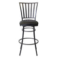 Stellan Swivel Barstool Black Black Wood