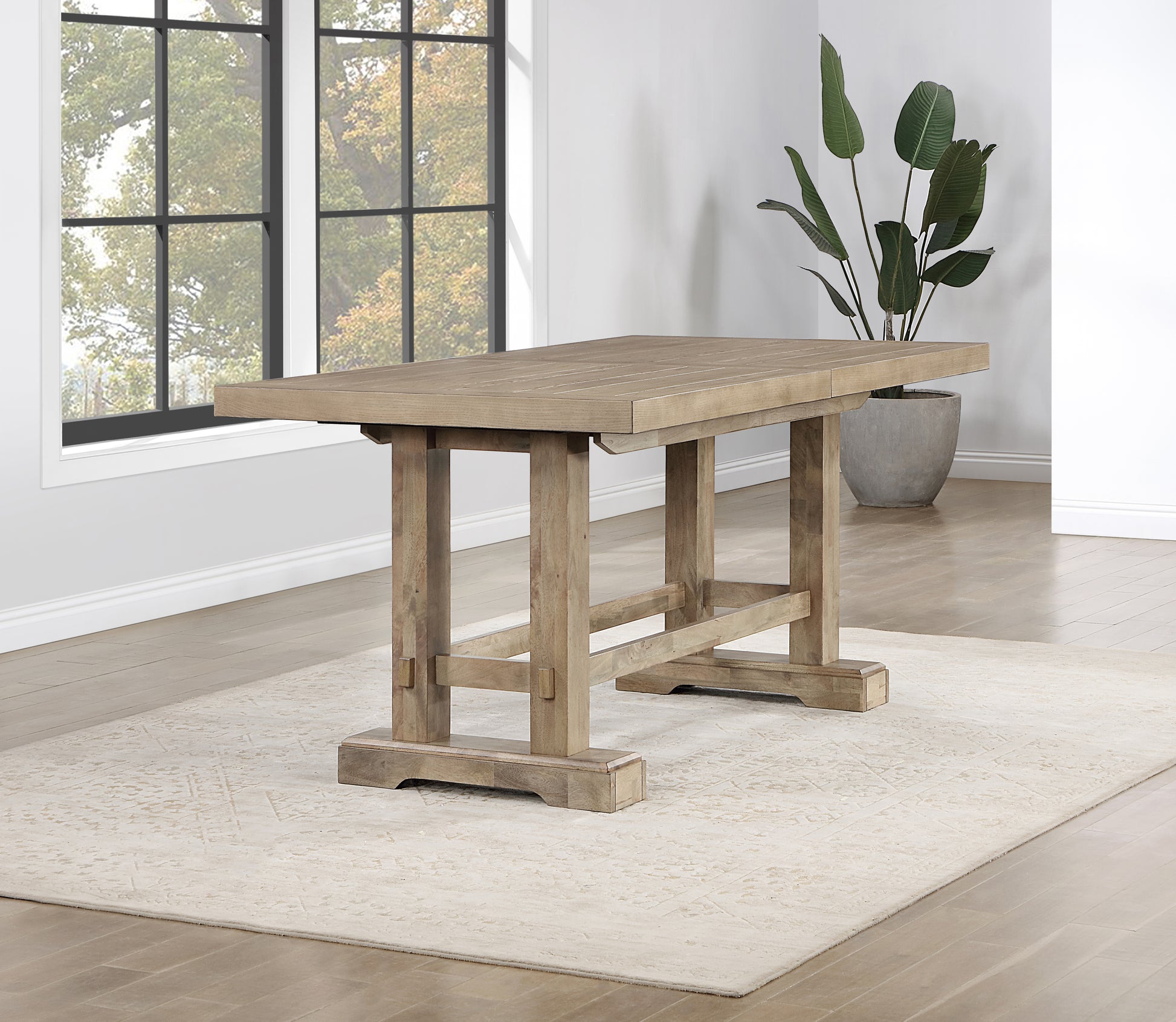 Napa Counter Table Sand Light Brown Wood