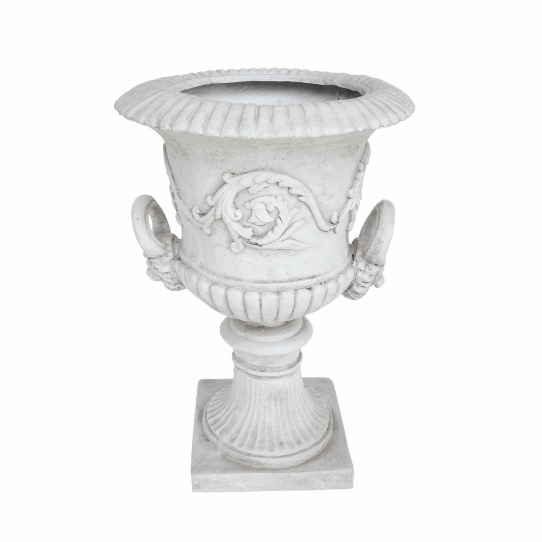 Mgo Garden Urn Planter Antique White Magnesium Oxide