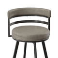 Gene Swivel Bar Stool Dark Gray Dark Gray Wood