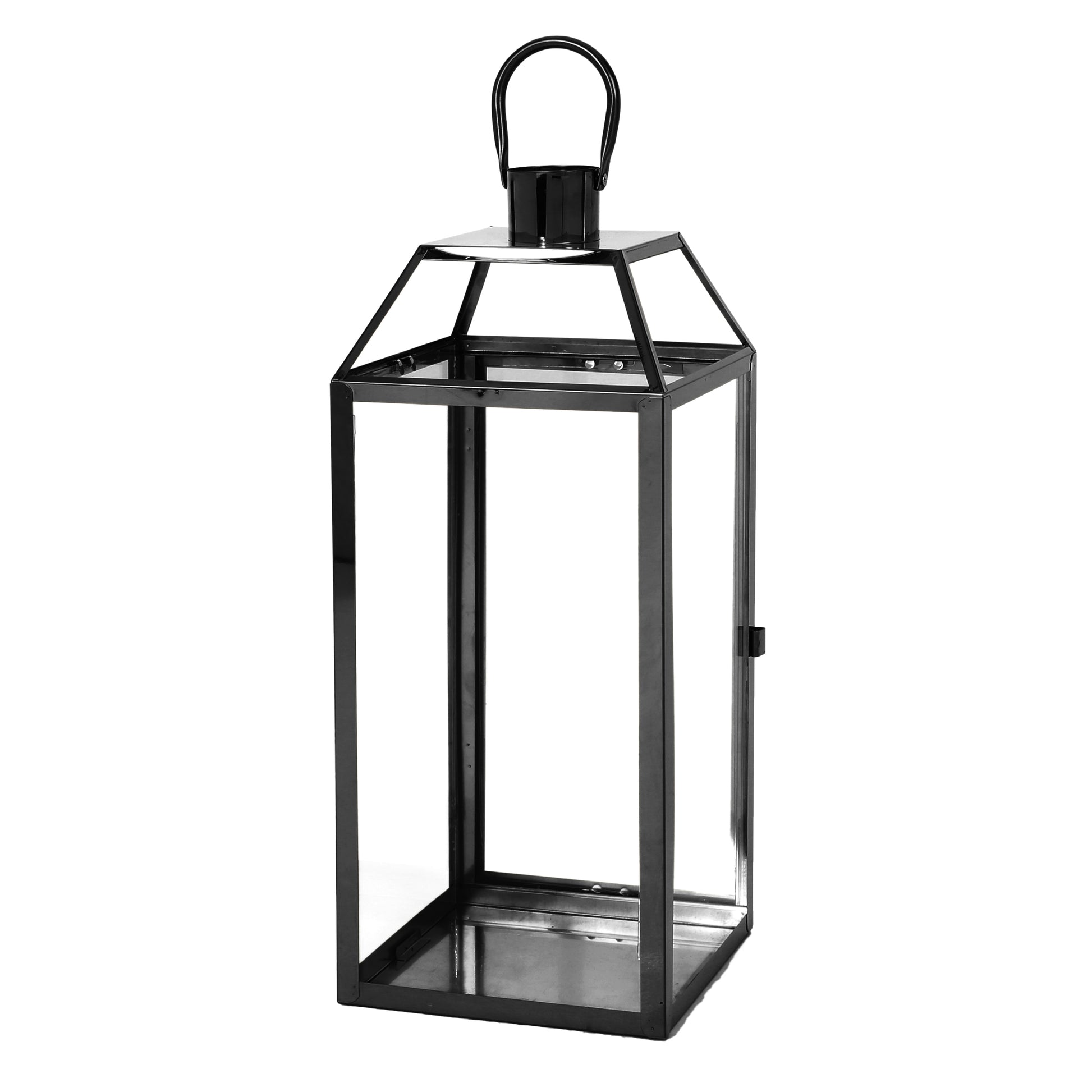 Harris 18"H Stainless Steel Lantern Black Stainless Steel