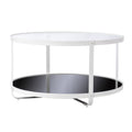 Vimmerly Glass Top Cocktail Table Black Iron