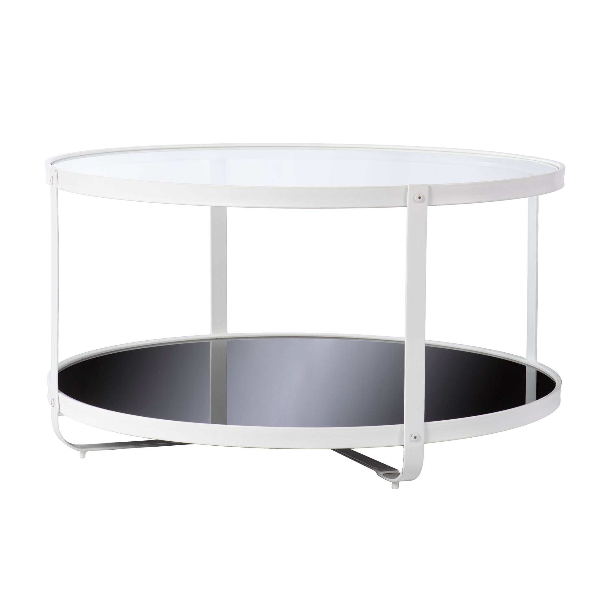 Vimmerly Glass Top Cocktail Table Black Iron
