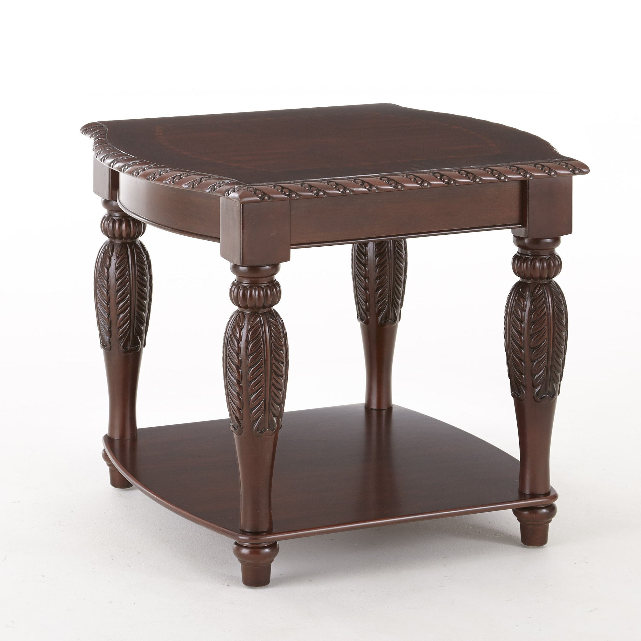 Antoinette End Table Brown - Brown Wood