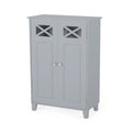 Bathroom Cabinet Gray Mdf