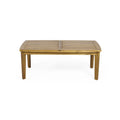 Outdoor Acacia Wood Rectangular Coffee Table, Teak, 43.25