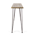 Denali Industrial Wood And Metal Bar Table -