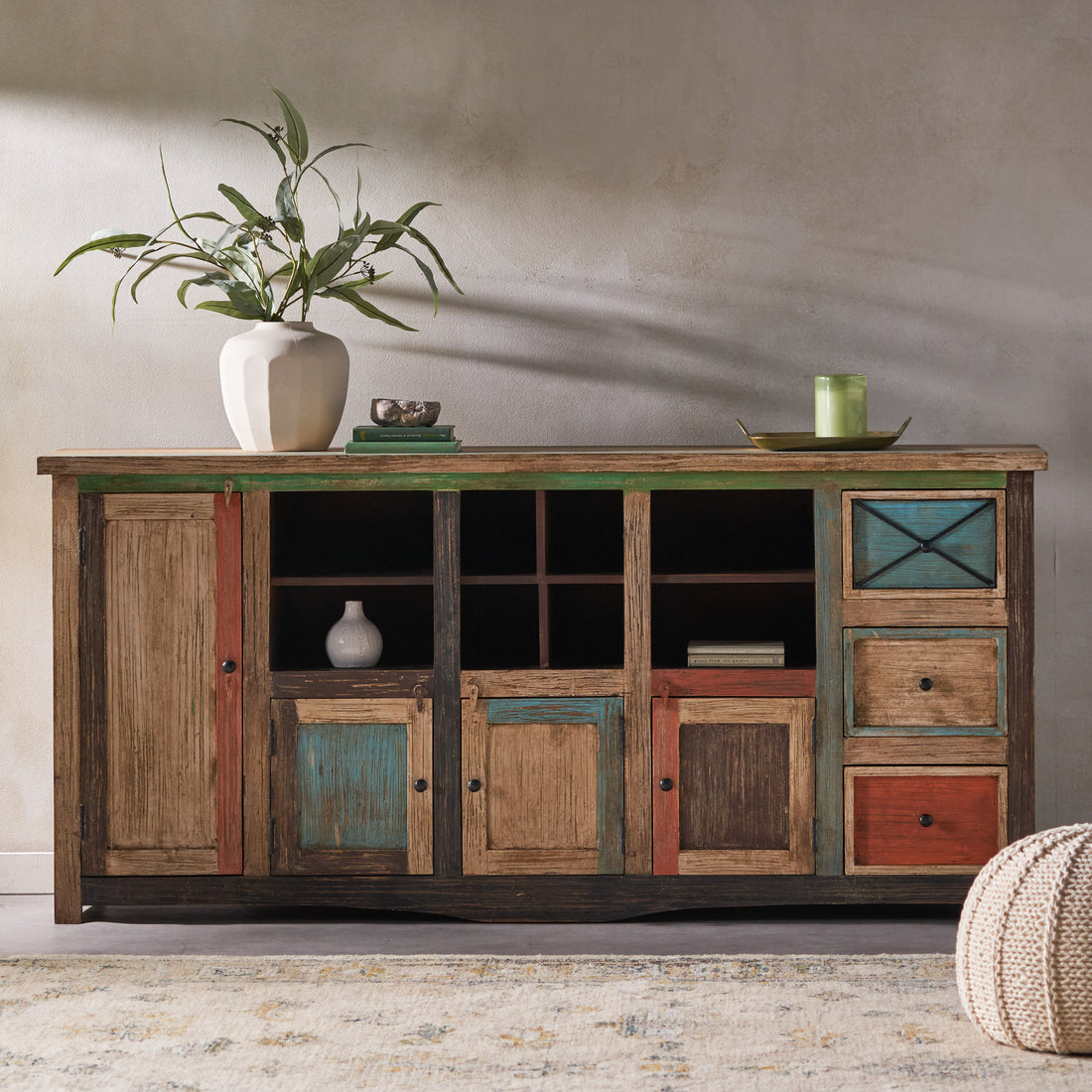 Sideboard Multicolor Wood