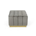 Ottoman Grey Velvet