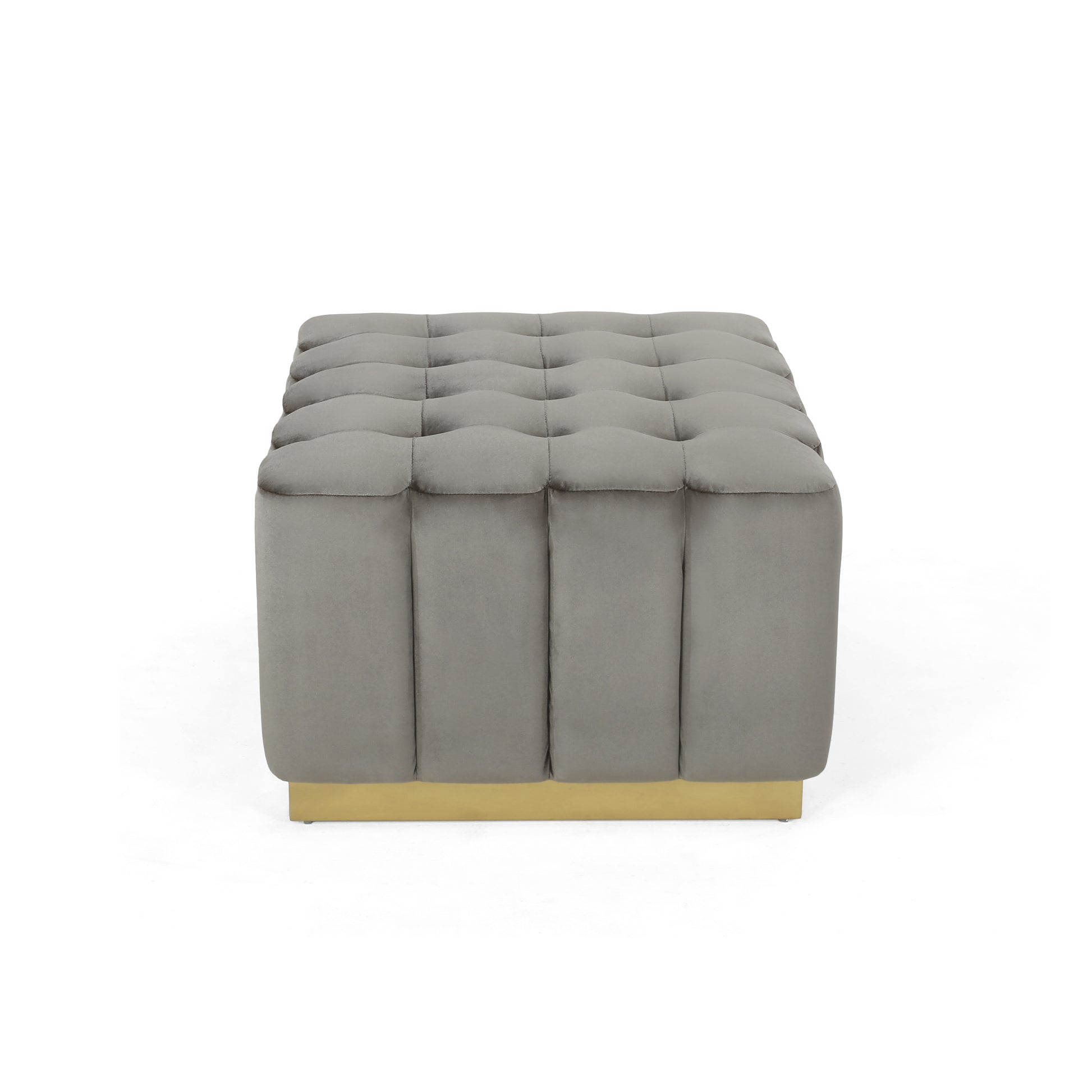 Ottoman Grey Velvet