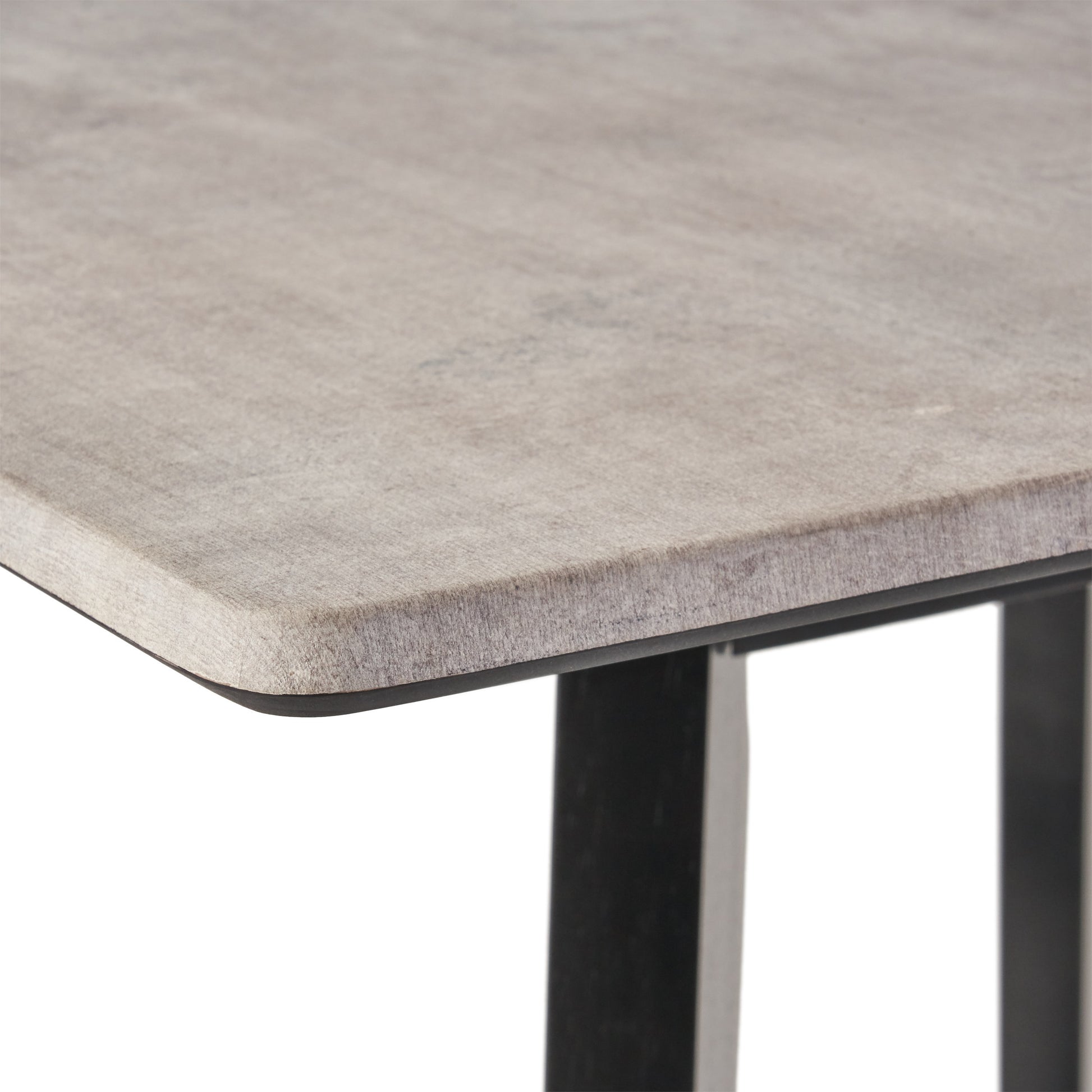 Modern Bar Height 42" Dining Table, Rubberwood Legs cement grey-mdf