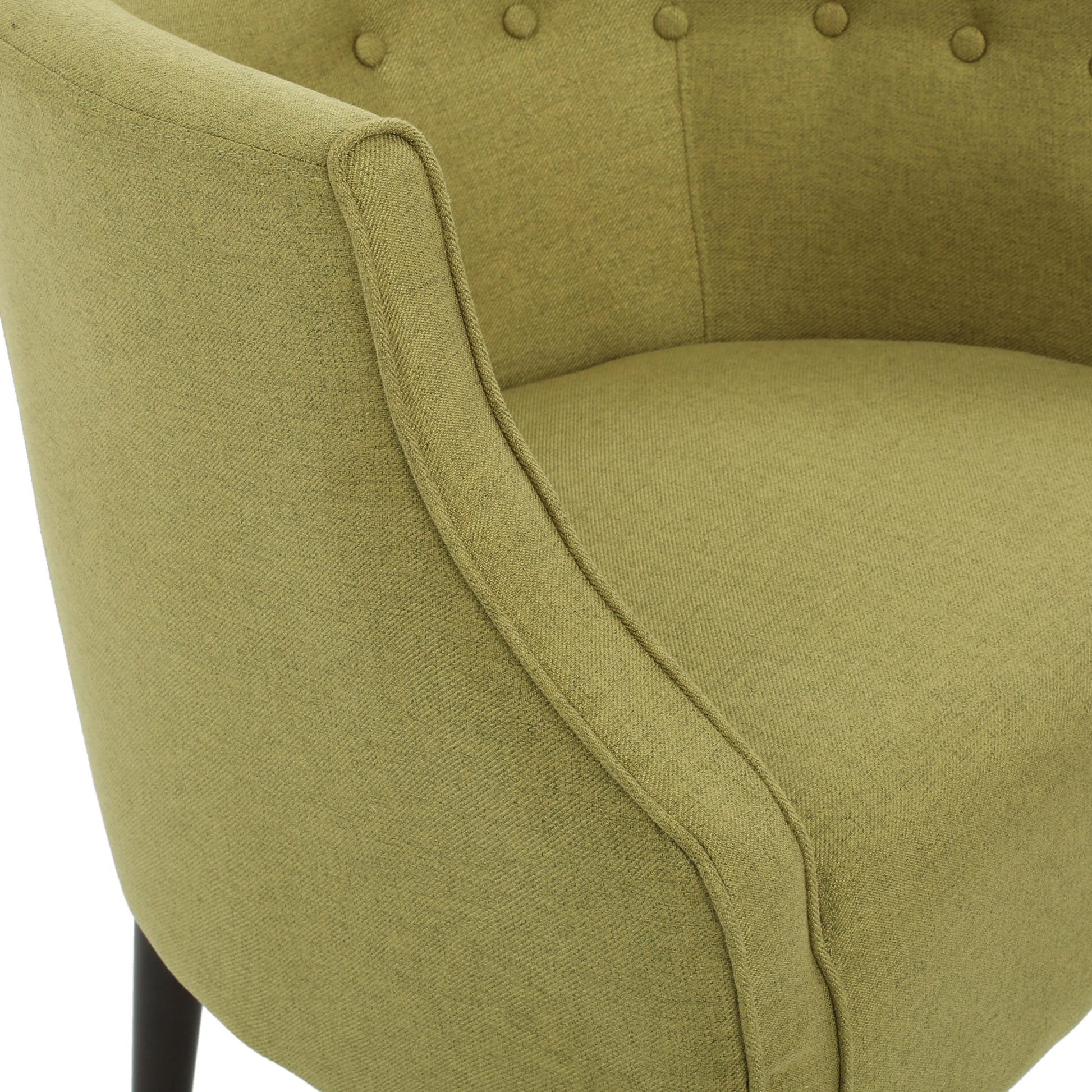 Club Chair Green Fabric