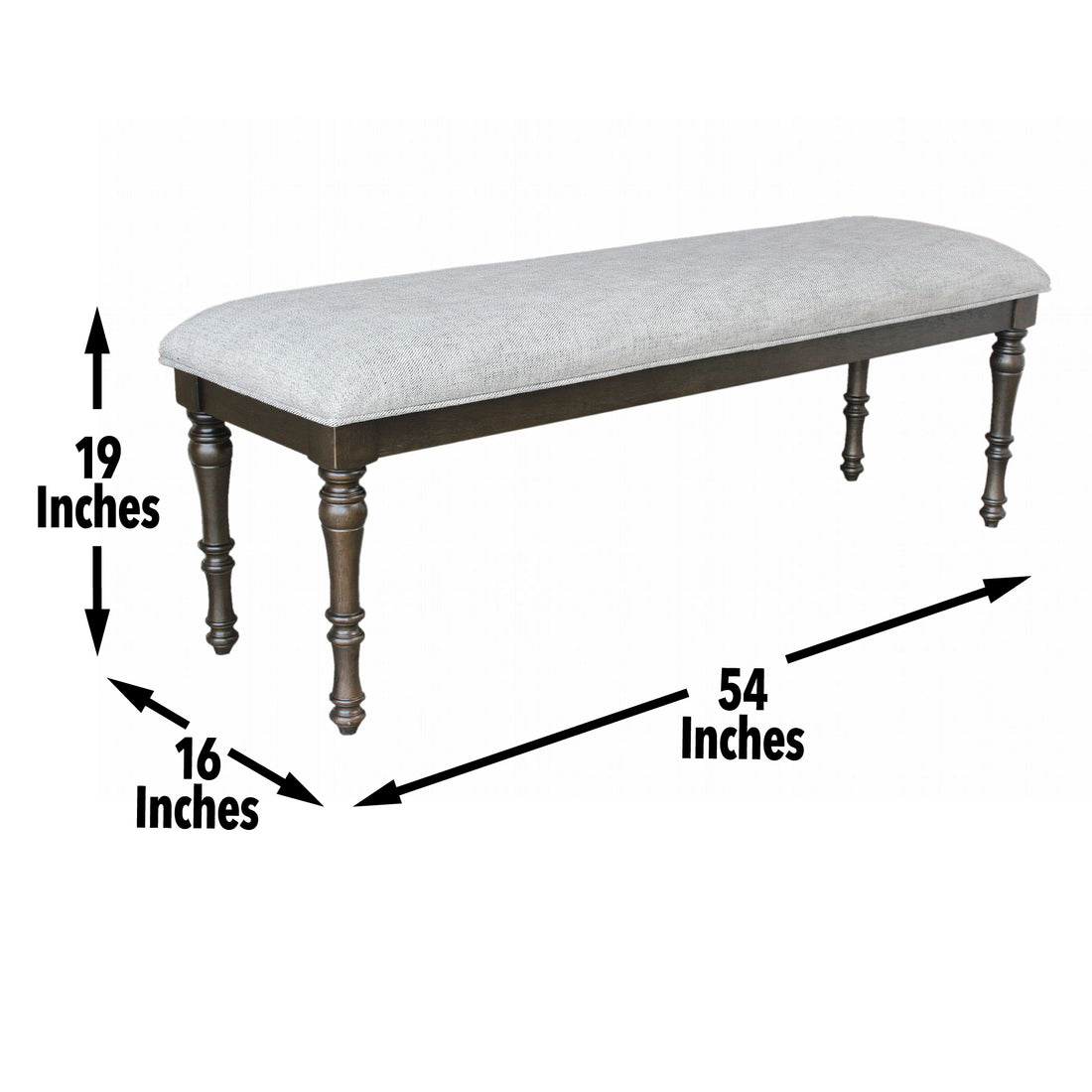 Linnett 6 Piece Dining Set Dark Gray Dark Gray Wood