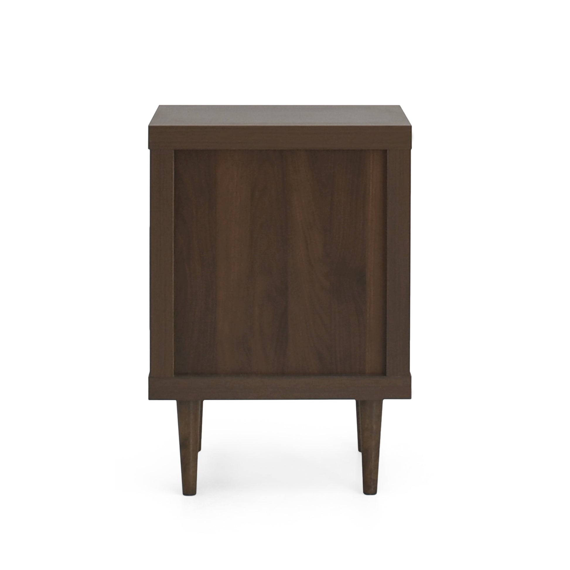 1 Drawer Nightstand Walnut Mdf