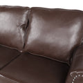 Seat Dark Brown Solid Wood Mdf