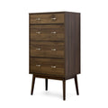 Disa 4 Drawer Chest Walnut Mdf